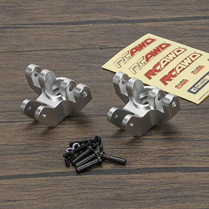 RCAWD Spindle Set Front Steering Blocks LOS244004 for Losi 1/8 LMT Upgrade Parts Silver - color: Silver