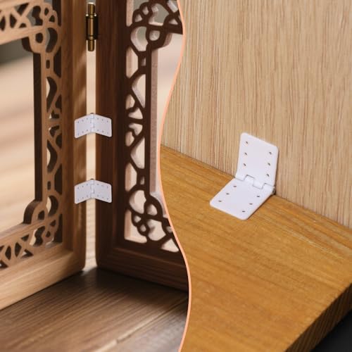 20 Pcs RC Plane Hinges, Remote Control Aircraft Hinges RC Plane Parts for Fixing Nylon Small Hinge Fixed Wing Model Airplane Square Loose-Leaf