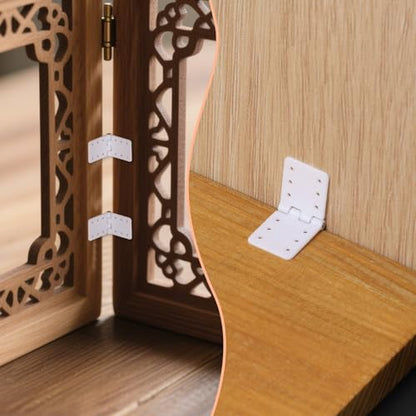 20 Pcs RC Plane Hinges, Remote Control Aircraft Hinges RC Plane Parts for Fixing Nylon Small Hinge Fixed Wing Model Airplane Square Loose-Leaf