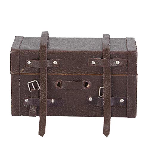 RC Luggage Box, Wood 1/10 Scale RC Climbing Truck Model Luggage Carry Case Bag for RC 4WD D90 D110