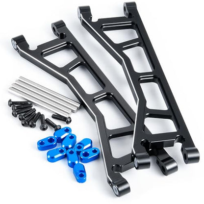 Aluminum Alloy Front or Rear Suspension Upper/Lower Arms | Upgrade Parts, For 1/5 Tra-xxas X-MAXX XMAXX, RC Car Buggy - color: Upper + Lower Arms