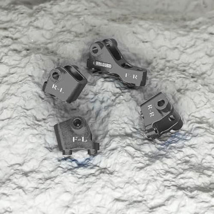 Aluminum Link Mounts Suspension Links Axle Mount Set for 1/10 RC Crawler Car TRX4 Upgrade Parts-Replaces Part 8227-Titanium - color: Titanium