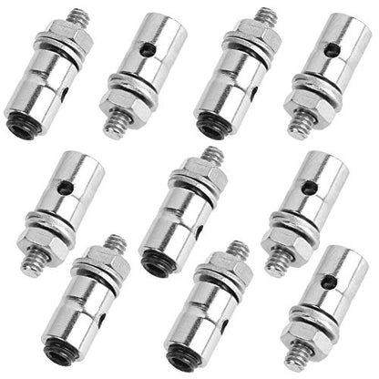 Hobbypark 20pcs 1.3mm Adjustable Pushrod Connector Linkage Stopper & Φ1.2mm x L180mm Steel Z Style Pushrods Parts for RC Airplane Plane Boat Replacement