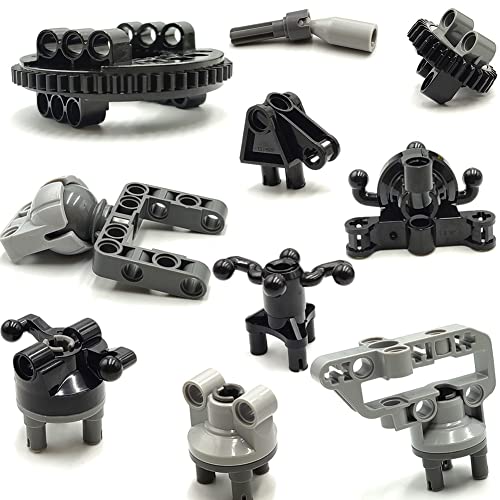 dspitwod MOC Technical Wheels Connectors Rack Gear Car Suspension Building Brick Accessories Pieces Sets STEM Learning Kits Engineering Toy Gift for Kids … - style: 144 TECHNIC PARTS