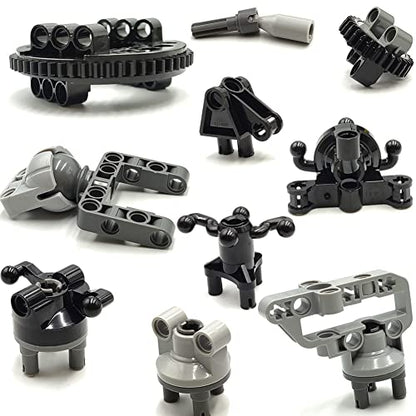 dspitwod MOC Technical Wheels Connectors Rack Gear Car Suspension Building Brick Accessories Pieces Sets STEM Learning Kits Engineering Toy Gift for Kids … - style: 144 TECHNIC PARTS