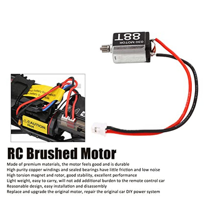 RC Brushed Motor 030 Upgrade Carbon Brush Motor 88T RC Carbon Brushed Motor Replacement Compatible with AXIAL SCX24 1/24 RC Car