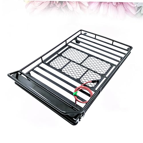 GLEAVI Car Roof Luggage Bracket Light Scale Crawler Cargo Rack and Practical Storage Shelf for Rc Vehicles Fit for Simulation Accessories