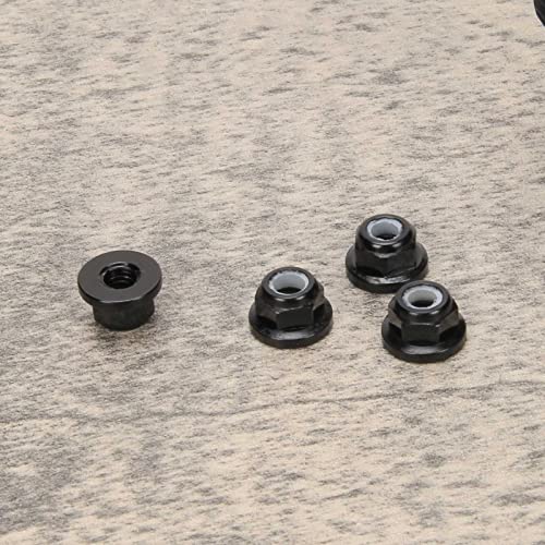 RCAWD Wheel Nuts for 1/7 UDR Unlimited Desert Racer 85086-4, New Maxx 1/10 Monster Truck 89086-4 89076-4 Upgrades, Hubs Hex Adapter M5 5mm Flanged Nylon Hop Ups Parts for #8447 Black - color: Black