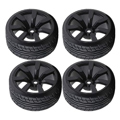 4PCS Drift Tire with 12MM Wheel Rim for Tamiya TT01 TT02 1/10 RC Racing Cars Upgrade Parts YUBJIANG US