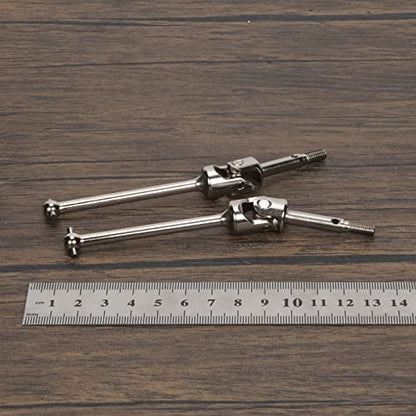 RCAWD Front Driveshaft Set for 1/8 Losi LMT Upgrades, U-Joint Universal Drive Shafts for 4X4 Solid Axle Monster Truck #LOS04021, #LOS04022, Parts for #LOS242048 Silver - color: Silver