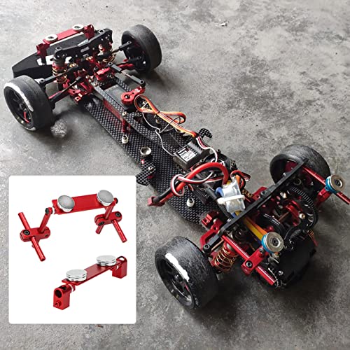 Milltrip RC Magnetic Body Mounts,Magnetic Body Shell Mount,Aluminum Magnetic Body Shell Mount Kit, Body Post Mount for 1/10 RC Racing Car(Red) - color: Red