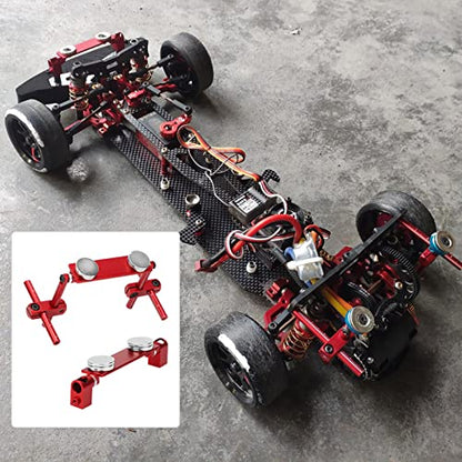 Yosoo Health Gear RC Magnetic Body Shell Mount, RC Car Body Mount Kit, Lightweight Aluminum Alloy Magnet Invisible Body Shell Posts Mount Kit for 1/10 RC Racing Car (Red)
