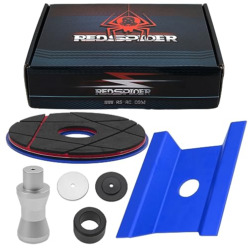 ShareGoo RC Car Work Stand Repair Workstation Compatible with Traxxas TRX-4 Axial SCX10 Arrma Redcat Gen8 Losi 1/10 1/8 RC Car Truck (Blue) - color: Blue