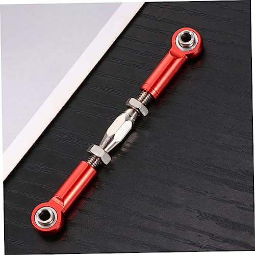 BESTonZON 6pcs Adjustable Turnbuckle Rod Linkage for Rc Redcat Hsp Racing Hpi Truck Buggy Red Steering Upgrade Parts Easy Install