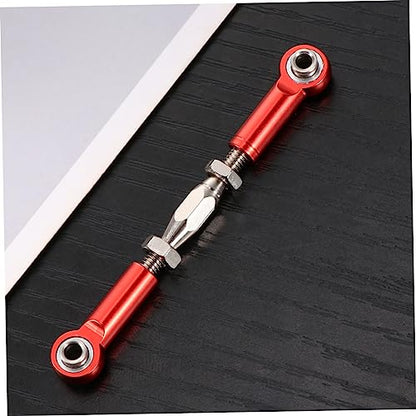 BESTonZON 6pcs Adjustable Turnbuckle Rod Linkage for Rc Redcat Hsp Racing Hpi Truck Buggy Red Steering Upgrade Parts Easy Install