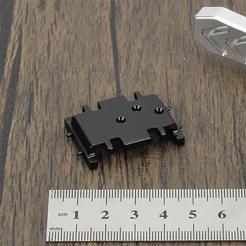 RCAWD RCAWD 6061 Aluminum Alloy Reinforced Transmission Mount for 1/24 ECX Barrage, RGT, FTX Series Upgrades Parts Black - color: Black
