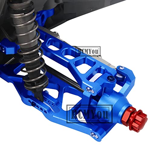 RC Caster Blocks C-hubs&Steering Blocks&Carriers Stub Axle Upgrades Part for 1/10 Maxx WideMaxx,Aluminum Hops Up for RC Truck Mode #89086-4,#89076-4,Replace #8932,8937,8952,Navy Blue