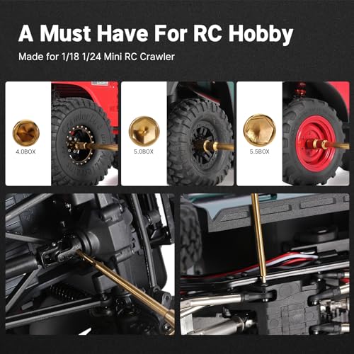 INJORA 8 in 1 RC Tool Kit, Hex & Nut Screwdriver For SCX24 TRX4M Ascent-18