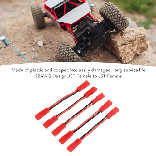 JST Female to JST Female Connector Strong 22AWG Cable Plug for RC Car Kit 5PCS Pack