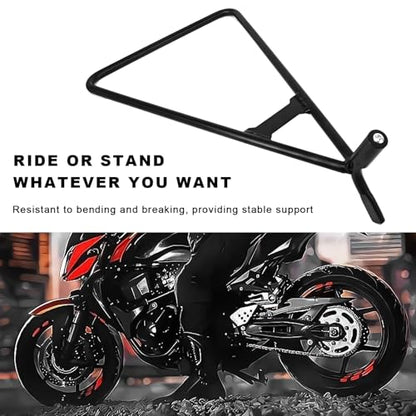 Motorcycle Triangle Stand, Motorcycle Triangle Kickstand Rear Side Wheel Holder, Universal Heavy Duty Vehicle Kickstand Lift Holder for 80-500cc Dirt Pit Bike Motocross