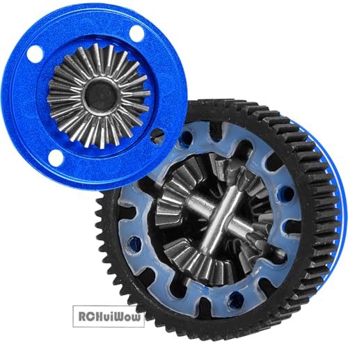 RC Gears Upgrades Part for 1/10 Slash/Stampede/Bandit/Rustler 2WD VXL,Diff Transmission Gear &48P 76T w/25T 27T Pinions &Pressure Plate &Slipper Clutch &Slipper Rebuild Kit Hops Up,Navy Blue - color: Navy Blue(1set)