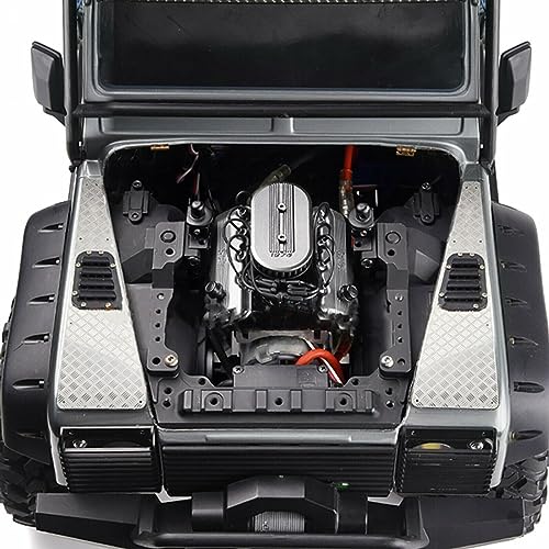 RC Car F76 V8 Simulate Engine Motor Cooling Fans Radiator for 1/10 TRX4 TRX6 G500 SCX10 D90 RC Brushless Motor Fan Heat Sink Kit