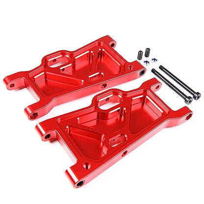 GTBRacing CNC Aluminum Alloy Front Rear Universal Suspension Arms Set for 1/5 RC Car LOSI Desert Buggy XL DBXL DBXL-E V1.0/2.0 Upgrade Part (Red) | Aluminum Losi dbxl arm - color: Red