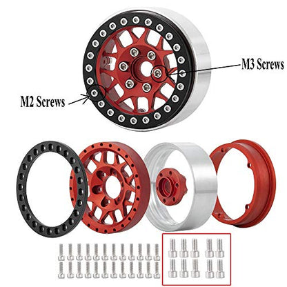 20pcs M3X6 M3 Screws for 1.9/2.2 inch Beadlock Wheels Rims 1/10 RC Crawler Car SCX10,TRX4 - size: M3 screws