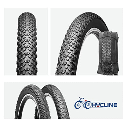 Hycline Mountain Bike Tire: 20/24/26/27.5-inch Folding Replacement High-Performance Wear-Resistant Bicycle Tires for MTB Off-Road Bike - size: 27.5x2.125 30TPI, style: Qty 1 Tire