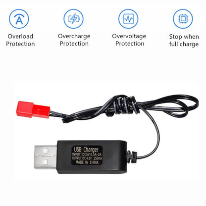 4.8v Battery Pack 2400mAh nimh Batteries Rechargeable RC Battery with Charge Cable for Trucks Remote Control Car