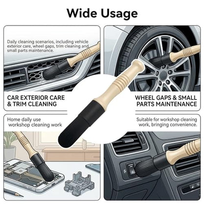 Car Parts Cleaning Brush,Long Handle & Stiff Bristles Parts Washer Brush for Daily Care,Versatile Car Detailing Brushes for Cleaning Wheel Bearing/Engine Part/Cars Interior Exterior