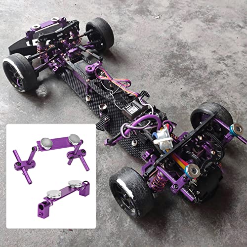 Milltrip RC Magnetic Body Mounts,Magnetic Body Shell Mount,Aluminum Magnetic Body Shell Mount Kit, Body Post Mount for 1/10 RC Racing Car() - color: Purple