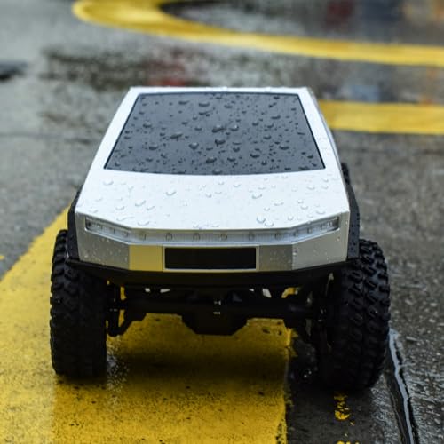 1/18 RC Pickup Hard Body Shell with Front & Rear Bumpers, Upgrade for TRX4M Bronco Defender (Silver) - color: Silver