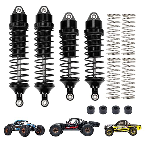 RCAWD Shock Absorber Damper for LOSI 1/10 Lasernut U4, Tenacity DB Pro, TENACITY TT Pro 4WD SCT Upgrades, RC Shocks Front Rear 90mm 100mm, Parts for #LOS233011, LOS03028, LOS03027, LOS03019 Black - color: Black