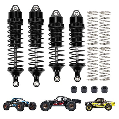 RCAWD Shock Absorber Damper for LOSI 1/10 Lasernut U4, Tenacity DB Pro, TENACITY TT Pro 4WD SCT Upgrades, RC Shocks Front Rear 90mm 100mm, Parts for #LOS233011, LOS03028, LOS03027, LOS03019 Black - color: Black