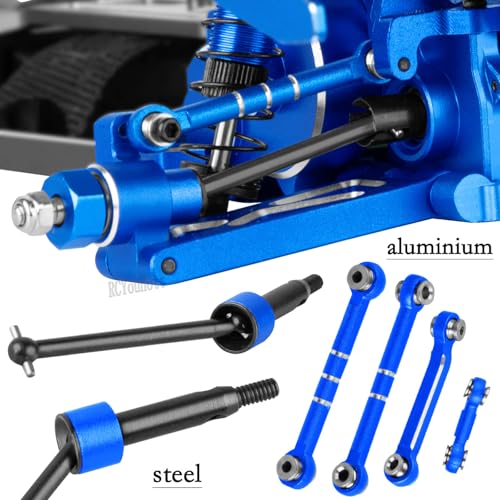 RC Upgrades Part for 1/24 1/28 Micro-B/Micro-T 2S 2WD,Suspension Arms/Caster Block/Steering Blocks/Rear Stub Axle Carriers/Mount/RC Shocks/Shock Mounts/Drive Shaft/Links/Gearboxes,Navy Blue - color: Navy Blue-(upgrades Part）