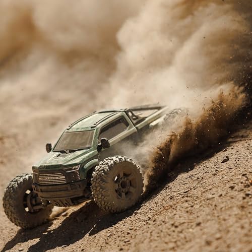 ARRMARC Truck 1/10 Big Rock 4X4 223S BLX BRUSHLESS Street Truck RTR (Batteries and Charger Not Included) with DSC, (Green), ARA4312V4T2 - color: Green