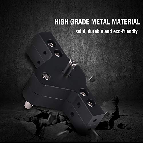 Metal Transfer Case for RC Crawlers, RC Gearbox Easy Install Anti-Rust Black for Axial SCX10, D90, D110 (1/10 Scale)