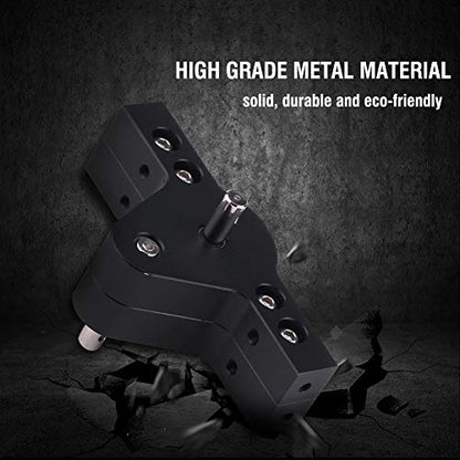 Metal Transfer Case for RC Crawlers, RC Gearbox Easy Install Anti-Rust Black for Axial SCX10, D90, D110 (1/10 Scale)