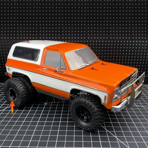 RCHUBAM 1.9" Dually Beadlock Wheel Rims for SCX10 TRX-4 TRX6 G63 6-Wheel | 2PC Aluminum Wheel Hubs,1/10 RC Hauler Crawler Truck Car Upgrade Part - style: 2PCS