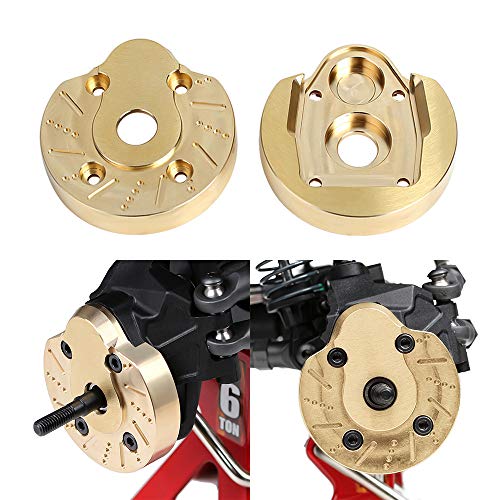 INJORA AXI03007 Brass Portal Knuckle Steering Cap Housing for 1:10 RC Crawler AXAIL SCX10 III AXI03007 & Capra 1.9 UTB AXI03004,2PCS (Set A) - style: Set A