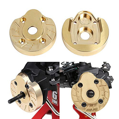 INJORA AXI03007 Brass Portal Knuckle Steering Cap Housing for 1:10 RC Crawler AXAIL SCX10 III AXI03007 & Capra 1.9 UTB AXI03004,2PCS (Set A) - style: Set A