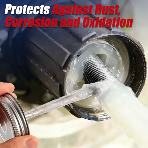 Keze White Lithium Grease Tube Car Door Grease Multi-Purpose Lubricant | Bicycle Grease with Brush Rust Corrosion Waterproof for Hinges, Bearings, Gears, Automotive Parts, Sliding Track,8oz-1 Pack - size: 1 Pack (8oz)