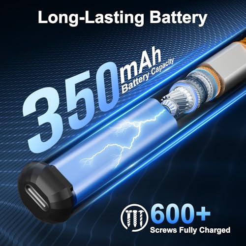 STREBITO Electric Screwdriver Set, 67 in 1 Electric Precision Screwdriver | 50 S2 Magnetic Bits, 5 Torque Settings, 4 LED Lights, Mini Electric Screwdriver Kit for PC Phone Laptop Camera Electronics - color: Upgraded Blue