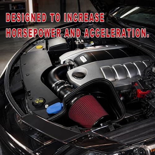 76mm 3" Car Air Intake Filter, High Flow Aluminum Alloy Round Tapered Cone Filters Replacement, Heavy Duty Closed-Top Engine Air Intake Filters for Cars Trucks SUVs