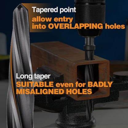 3/8", 1/2", 5/8", 3/4” M2 Chucking Reamer to Enlarge - size: M35 Set (4PCS)