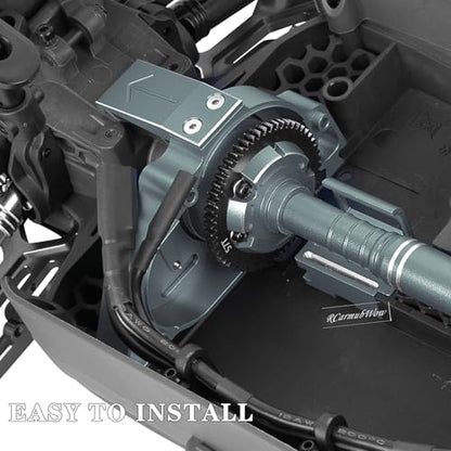 RC Alloy Center Transmission Box Upgrades Part for 1/101/10 Kraton/Outcast 4S V2,Senton/Vorteks 223S V4,1/8 Mojave 4S BLX,Typhon 223S V4,Aluminium Center Gear Box Hops Up,Titanium