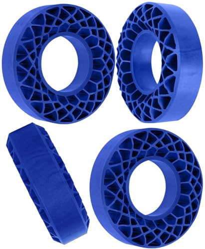RC 1.9" Waterproof Silicone Wheel Tires for 1/10 RC Crawler Car,SCX10 TRX4 Capra RXB10 TF2 Gen7 Gen8,BRCatWPark RC 1.9" Tires Waterproof Inner Filler,Navy Blue - color: Navy Blue - (Silicone Wheel)