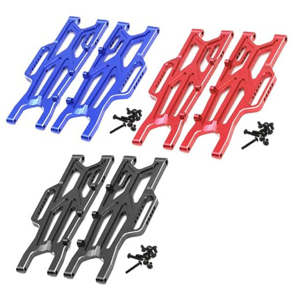 Aluminum Rear Lower Suspension Arms Set Compatible for Arrma 1/10 Kraton/Outcast 4x4 4S V2 BLX RC Truck Upgrade Parts L/R Suspension Arms Swing Arm Replacement ARA330711 - color: blue, size: Rear Lower