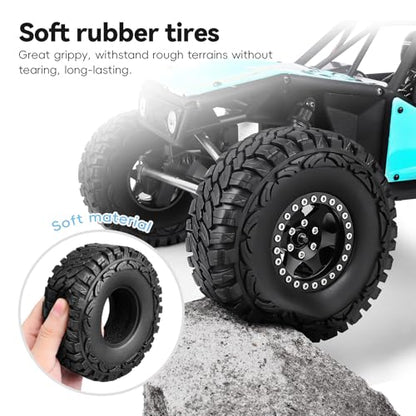 4PCS 1.9 Crawler Tires Outer Diameter 114mm with Foam Inserts for 1/10 RC Rock Crawler Axial SCX10 SCX10 III AXI03007 D90 TF2 MST Tamiya CC01